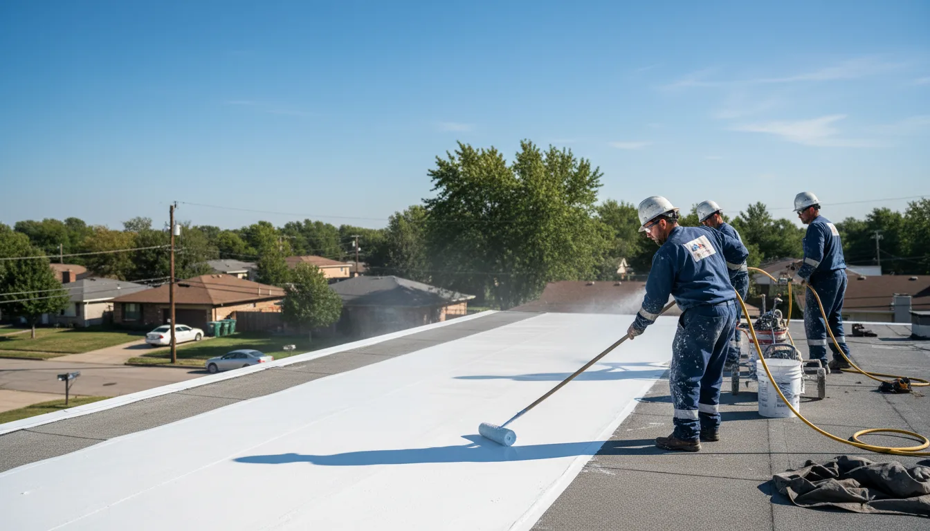 Commercial roof coating in Hyde Park, PA near me